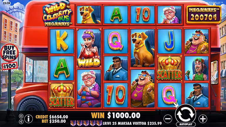 Wild Celebrity Bus Megaways